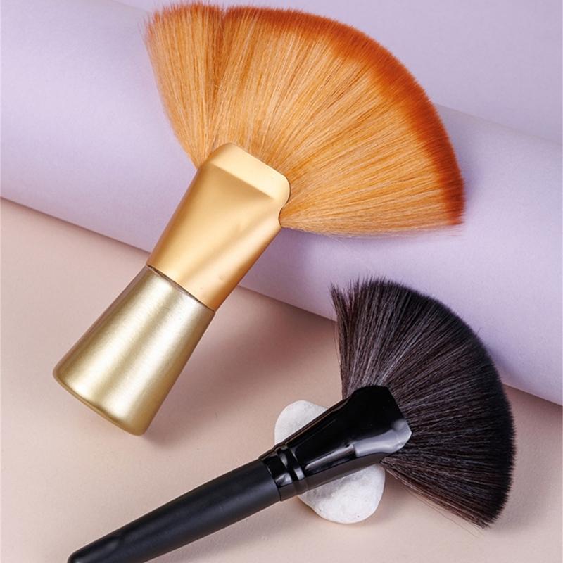 Neck Duster Brush for Hair Cutting,Removes Loose Hair from Neckline and Ears Professional Barber Badger Brush Unisex