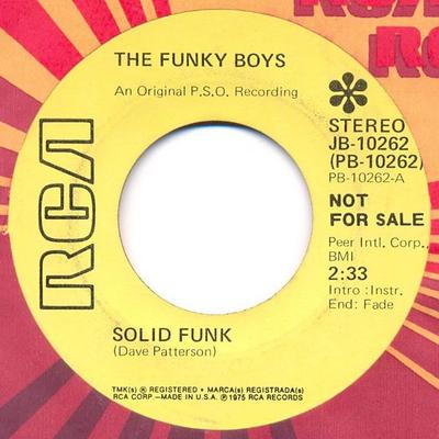 7-дюймовая пластинка LINDA FIELDS & THE FUNKY BOYS - Solid Funk JB10262PROMO RCA 1975 US Соул/Фанк Б/У