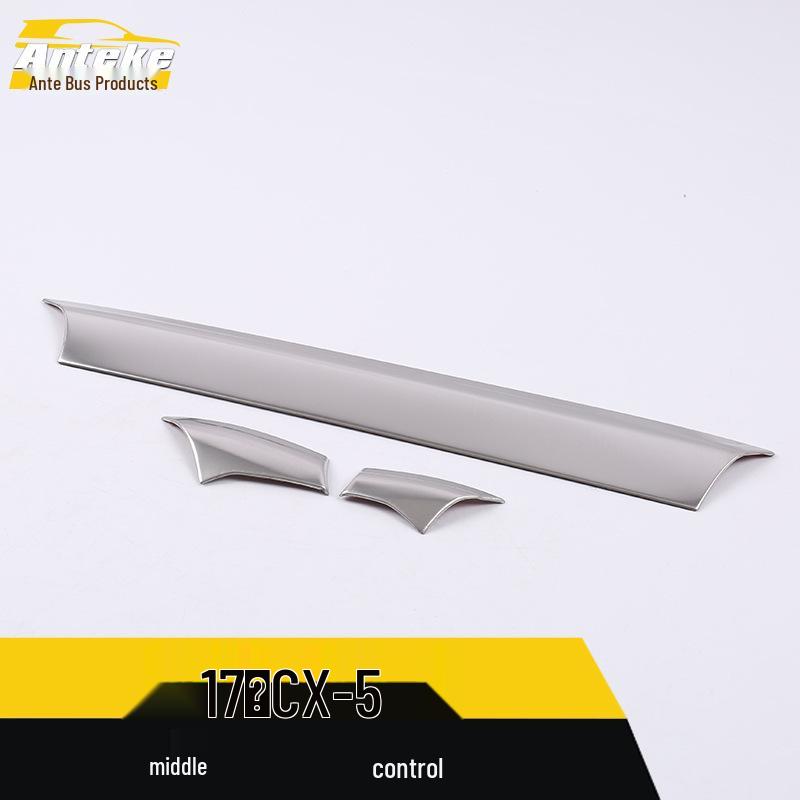 CX-5 Center Console Decorative Trim: Gear Shift & Dashboard Bright Strip Accessories for 2017 Model