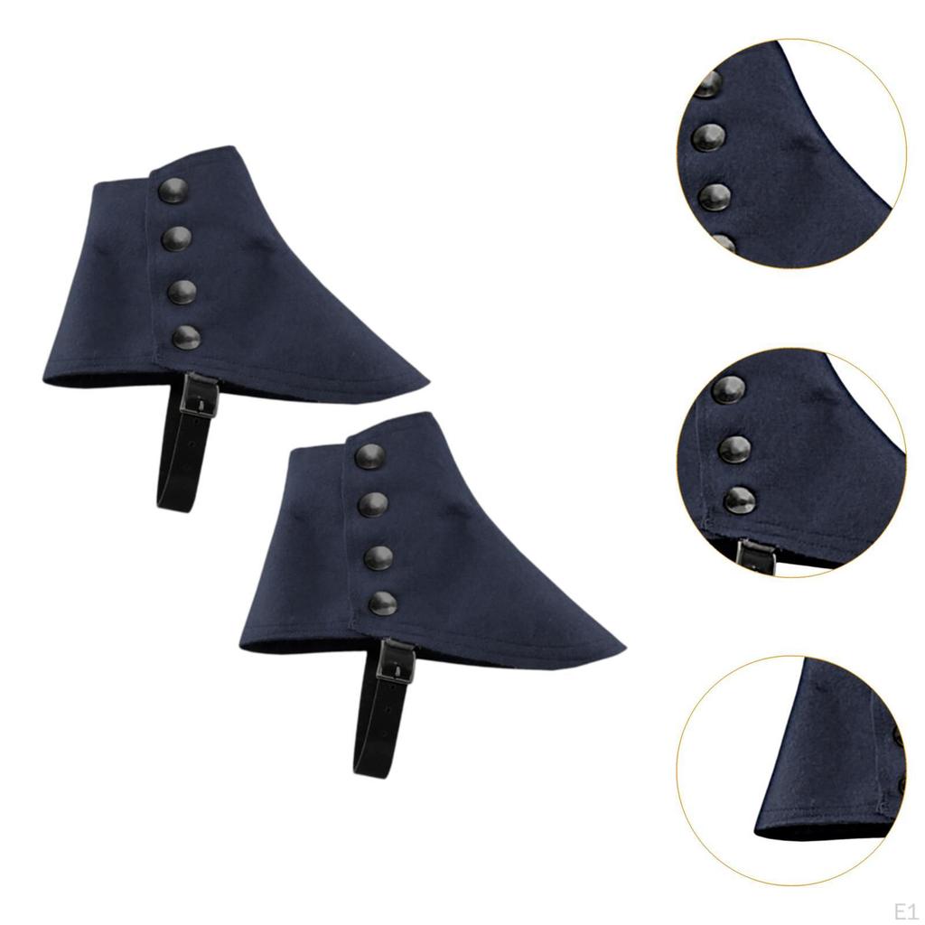 Medieval Pirate Boot Covers Adjustable Fancy Dress Footwear Cover