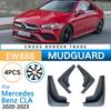 4 шт., комплект автомобильных брызговиков для Mercedes Benz CLA 2022 2023, авто передние и задние колеса, брызговики, брызговики, крыло