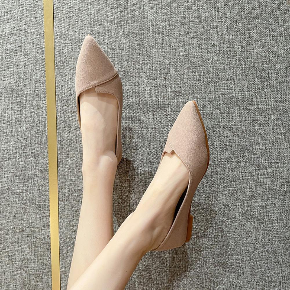 Туфли на плоской подошве женские новые универсальные остроносые туфли на плоской подошве женские рабочие туфли удобные для работы Zapatos De Mujer