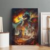 Classic Game Dark Souls Figure Canvas Painting Print Poster For Living Room 80s Retro Art Home Wall Decor Picture Game Fan Gift