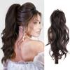 Synthetic Claw Long Curly Wavy Ponytail Clip In Hair Extensions Soft Wig For Women Daily Use Hair Accessories
