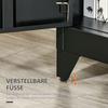 Filing Cabinet Metal Cabinet with Magnetic Louvre Double Door Adjustable Shelf Storage Cabinet for Study Living Room 75 x 33 x 110 cm Black
