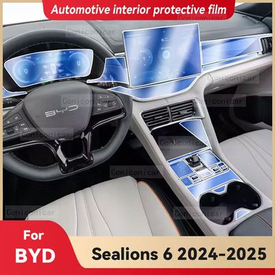Для BYD Sealions 6 2025 Автомобильный интерьер Центральная консоль Защитная пленка Антицарапина Ремонтная наклейка Аксессуары