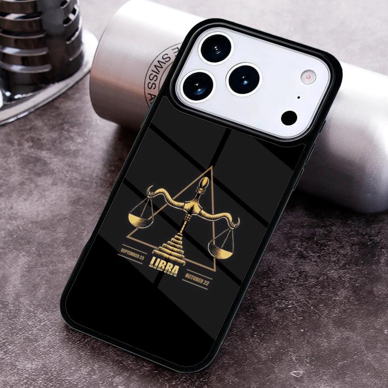 Чехол для телефона со знаком Зодиака Весы Баланс для iPhone 17,16e,15,14,13,12,11,Mini,Pro,MAX мягкий силиконовый чехол