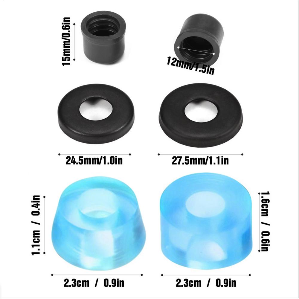 Skateboard Bushings 16mm Diameter Replacement Parts Skateboards Shock Pad Bracket Bushings for Street Park Downhill Trick