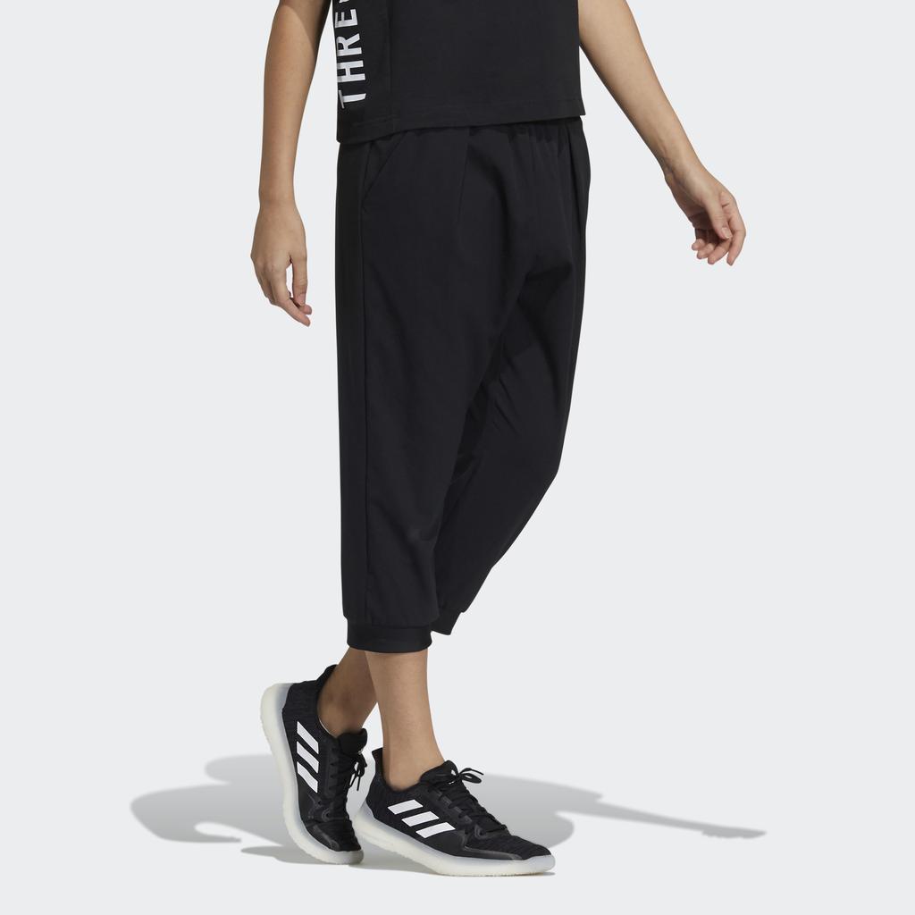 Adidas W Mhe Wv Капри Тренировочные брюки Женские Нижние Части Черный GM8833