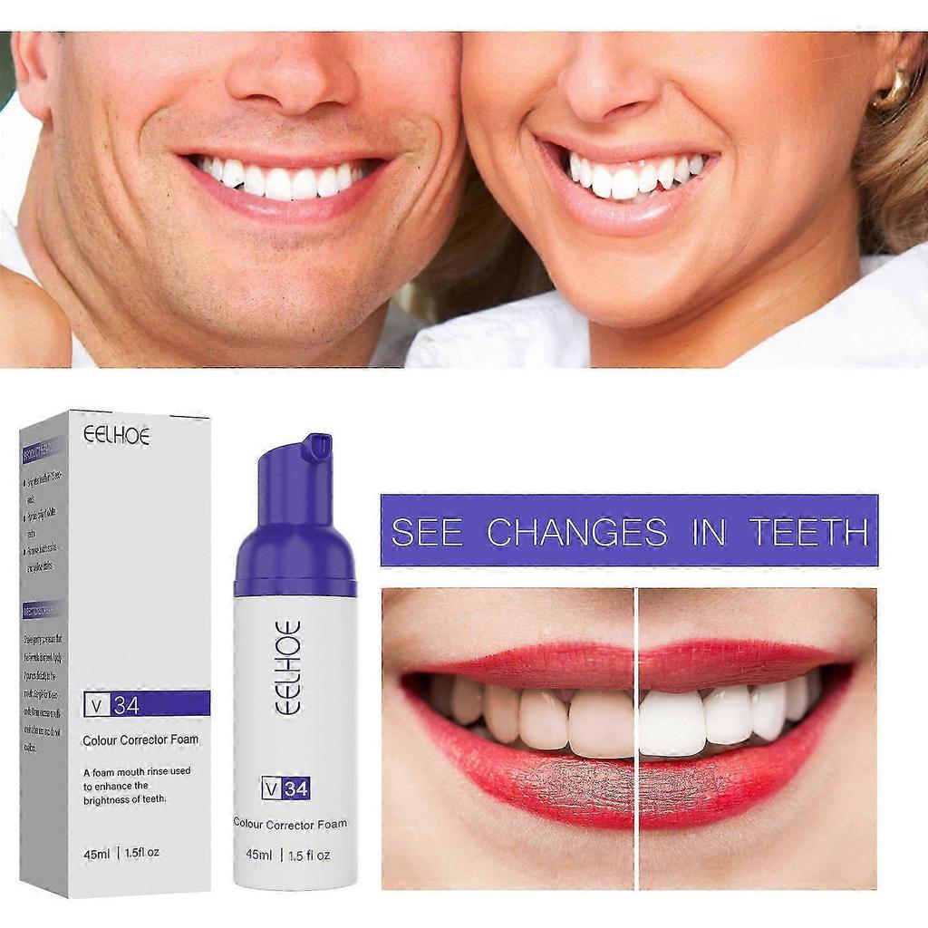 Teeth Stain Removal Toothpaste for Fresh Breath - EELHOE V34 Whitening