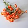 Artificial Lulian Flower Faux Silk Ranunculus Flower with Stem 4 Heads Fake Ranunculus Arrangement for Home Wedding Decoration Table Centerpiece