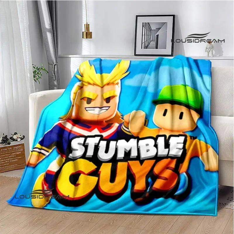 3D game Cartoon Stumble-guys printed blankets Warm Flannel blanket Soft and comfortable blanket Home bed linings Birthday Gift