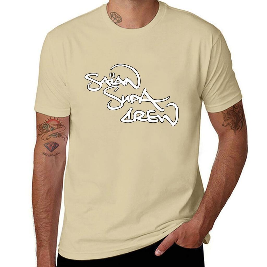 Sa?an Supa Crew T-Shirt Aesthetic clothing vintage clothes cute tops sports fans t shirts for men cotton