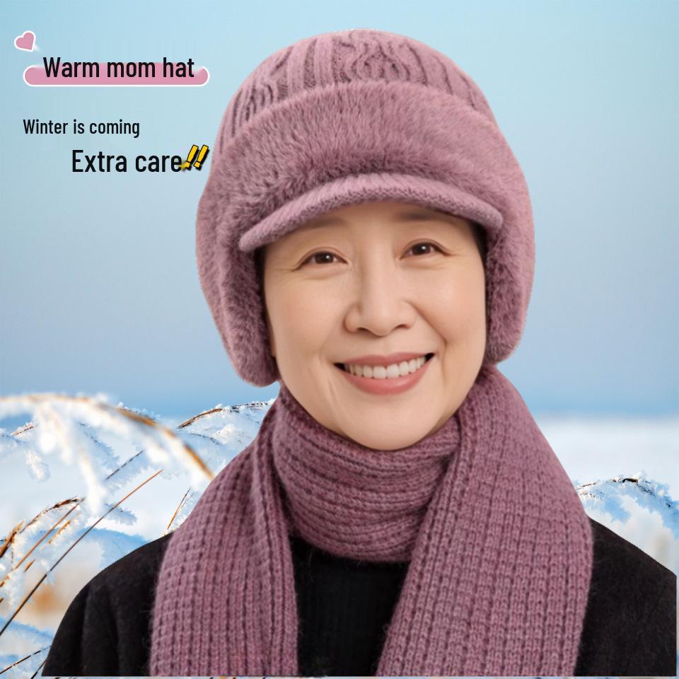 Ветрозащитная шапка на флисовой подкладке с защитой ушей для людей среднего и пожилого возраста - Теплая и стильная для осени и зимы