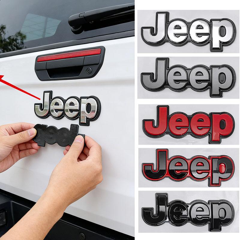 15.8CM ABS Auto Side Body Trunk Emblem Badge Sticker for Jeep Wrangler Grand Cherokee Compass Renegade Patriot Rubicon Liberty AMW1