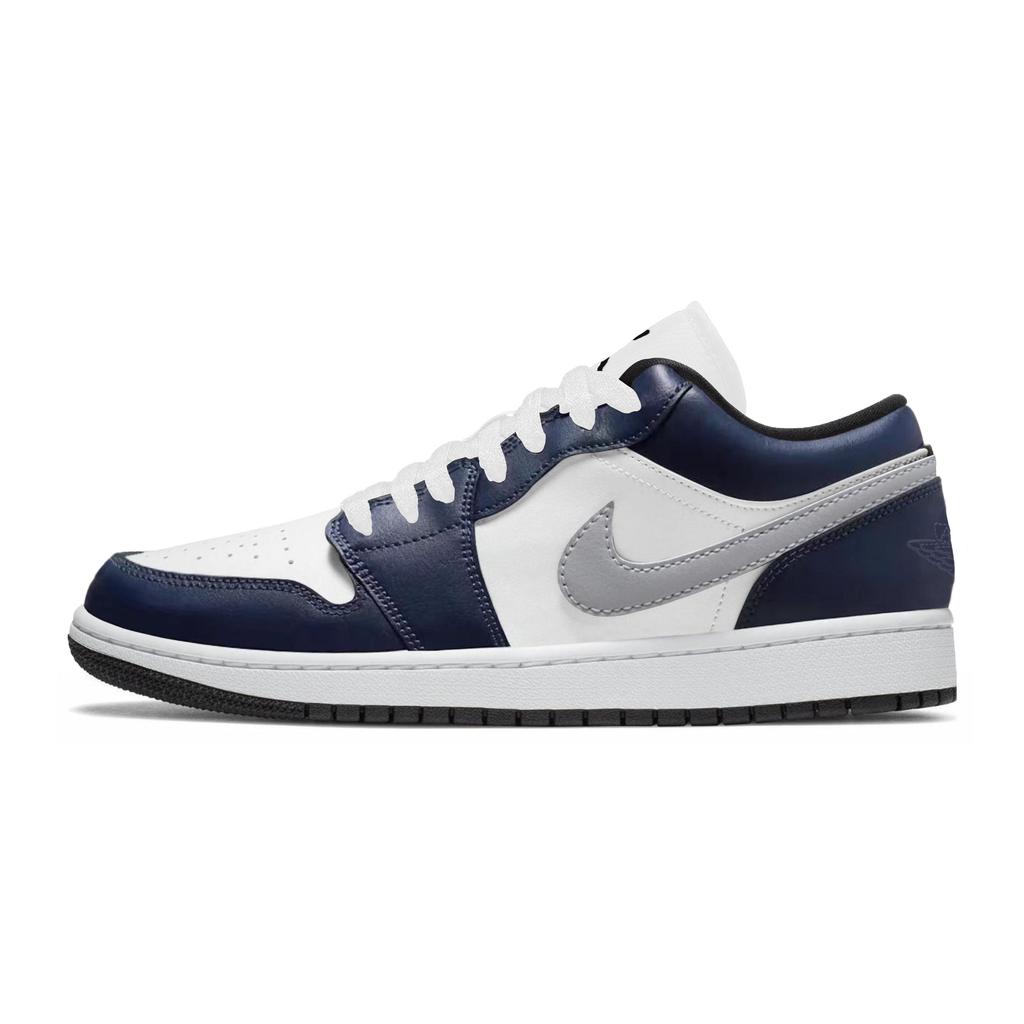 Jordan Кроссовки Air Jordan 1 Low Skateboard Shoes Унисекс Белый Синий 553558-047(Team162-SBOX)