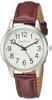 Analog Amalfidia Waterproof Wristwatch Leather Strap White Dial Brown [Arias] WW20027A-167 Women's