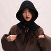 Thickened Knitted Neckerchief Hood Pullover Cap Beanies Hat Winter Balaclavas Cap  Riding
