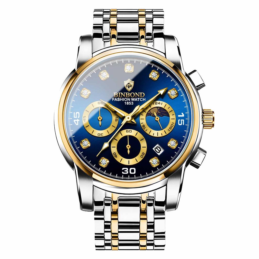 Мужские водонепроницаемые светящиеся наручные часы-будильник для бега