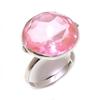 Pink Kunzite Handmade 925 Sterling Silver Jewelry Ring Size 8.5 A2D71