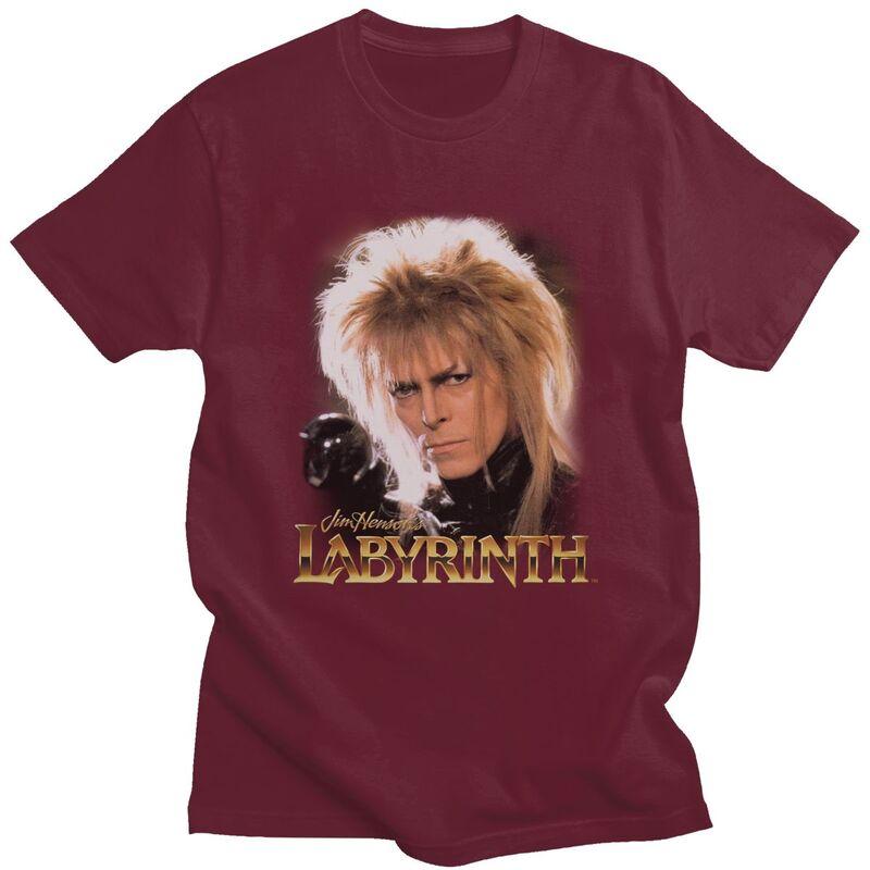 Custom Fantasy Film Labyrinth T Shirt Unisex Pure Cotton T-shirt Casual Jareth The Goblin King Tees Fashion Tshirts