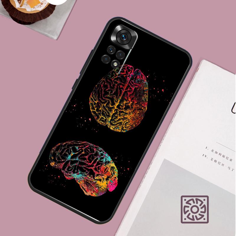 Чехол для телефона 'Человеческое сердце Мозг Легкие' для Xiaomi Redmi Note 13 12 12S 12C 13C 10 10C 9 9C 10S 11S 11 Pro Мягкий чехол