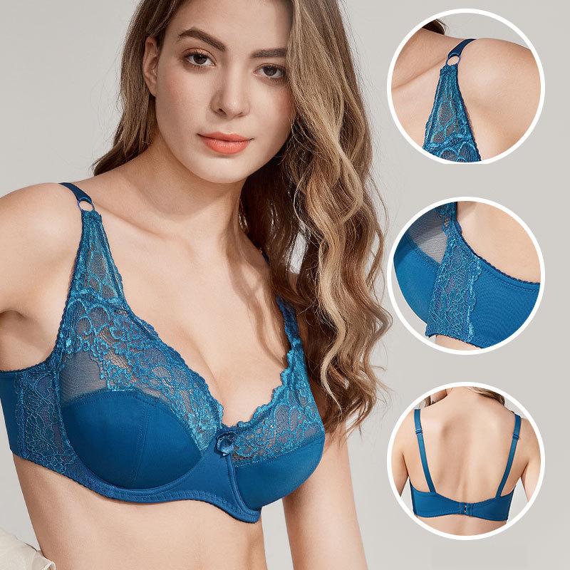 Сексуальный дышащий бюстгальтер на косточках с подтягиванием сзади, кружевной бюстгальтер с бантом