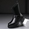 Модные мужские ботинки челси дизайнерская обувь сценическое платье для ночного клуба натуральная кожа ботинки на платформе стильные осенне-зимние ботинки