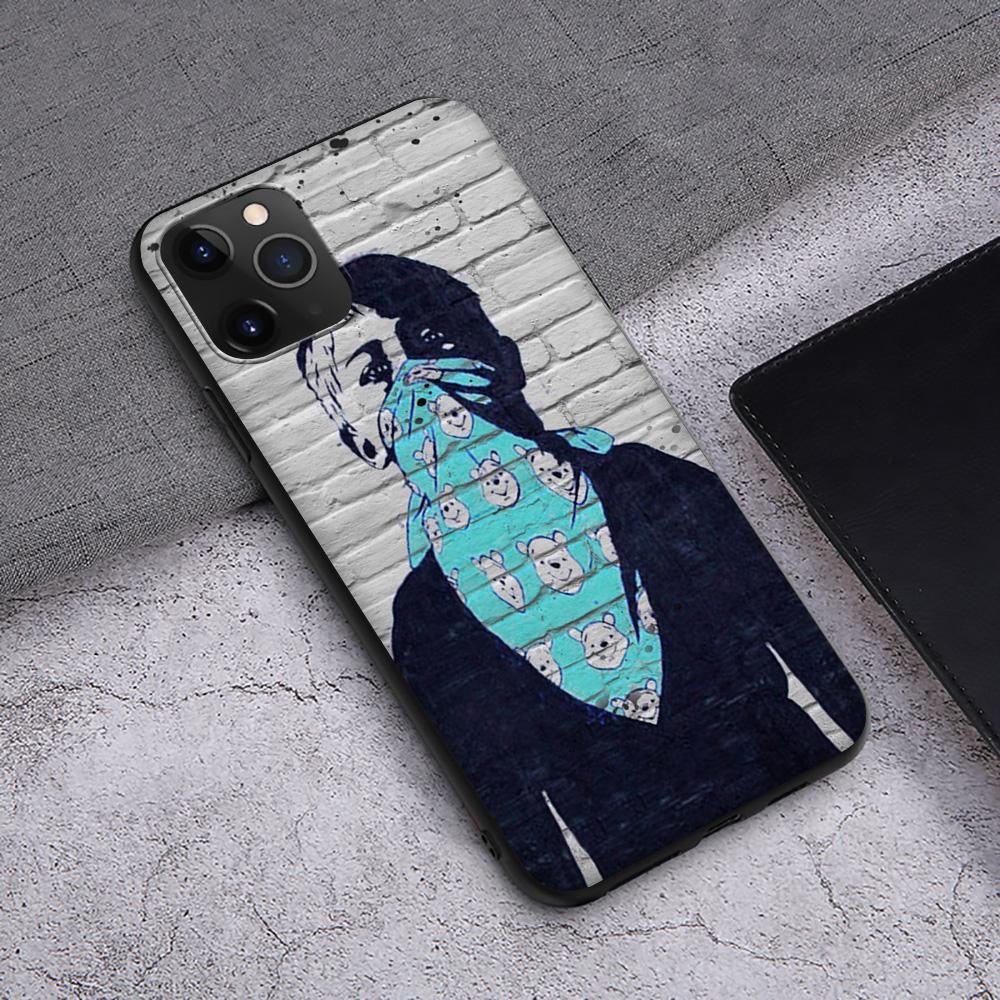Чехол T176 Street Art Banksy Graffiti для iPhone 13 12 Mini 11 Pro XS Max XR X 8 7 6 6S Plus 5 5S SE 2020