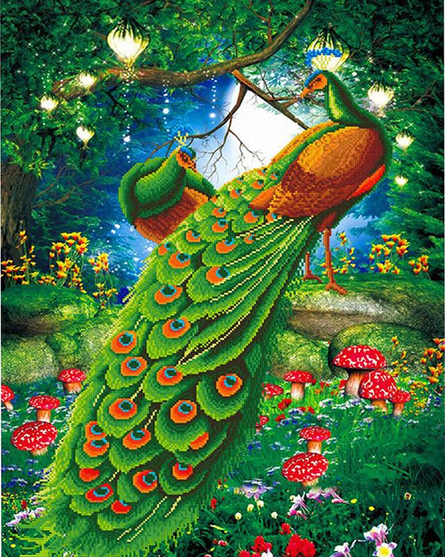 5D алмазная живопись Павлин Новое поступление Алмазная вышивка крестиком животное полная квадратная круглая дрель мозаика подарок ручной работы