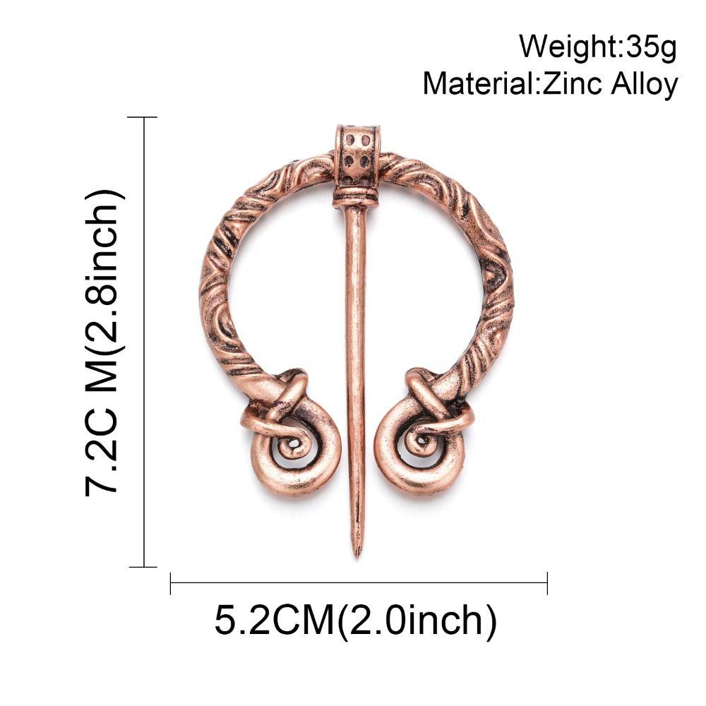 Collar Clip Pins Korean Jewelry Accessories Women Shawl Pin Cloak Pin Viking Style Brooch