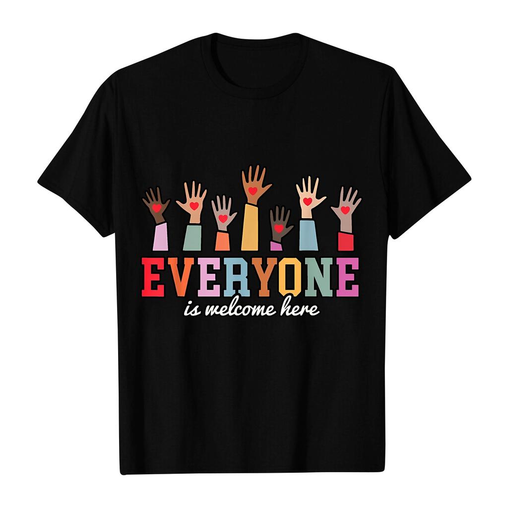 Взрослые Повседневные Ежедневные Круглый вырез с принтом Короткие рукава Футболка Топ с буквами