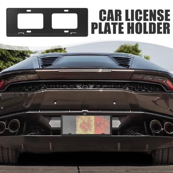Aluminum Alloy License Plate Frame with Screws Universal Easy To Install Car Front Rear