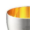 Japanese Sake Stainless Sakura 58ml 24K Gold Made In Japan J-kitchens-SimpleBag Glass, 18-8 Steel, Double-Walled, Design, (Inner Plated),
