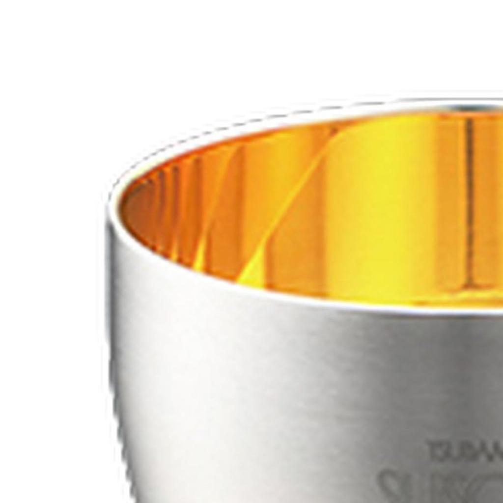 Japanese Sake Stainless Sakura 58ml 24K Gold Made In Japan J-kitchens-SimpleBag Glass, 18-8 Steel, Double-Walled, Design, (Inner Plated),