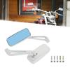 Motorcycle Mirrors 8mm 10mm Universal Rear View Side Mirrors Silver Square Mirror Left and