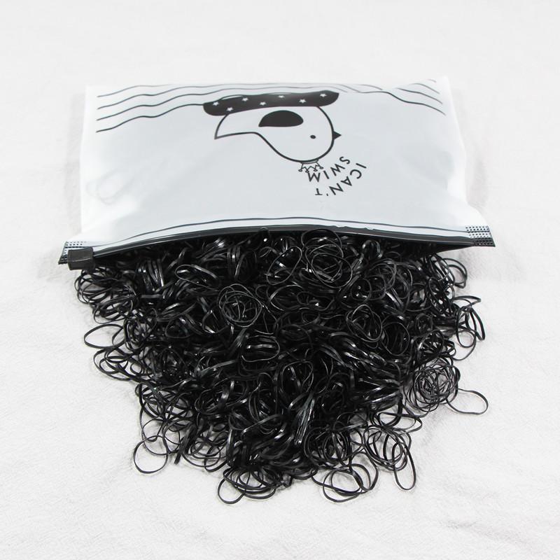 1000 шт./упак. Милые одноразовые эластичные резинки для волос для девочек, держатель для хвостика, резинка, детские аксессуары для волос