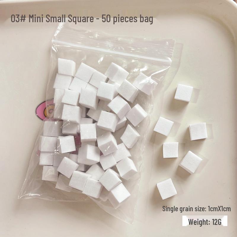 Mini Tofu Block Gradient Blush Sponge & Nail Art Tool Set