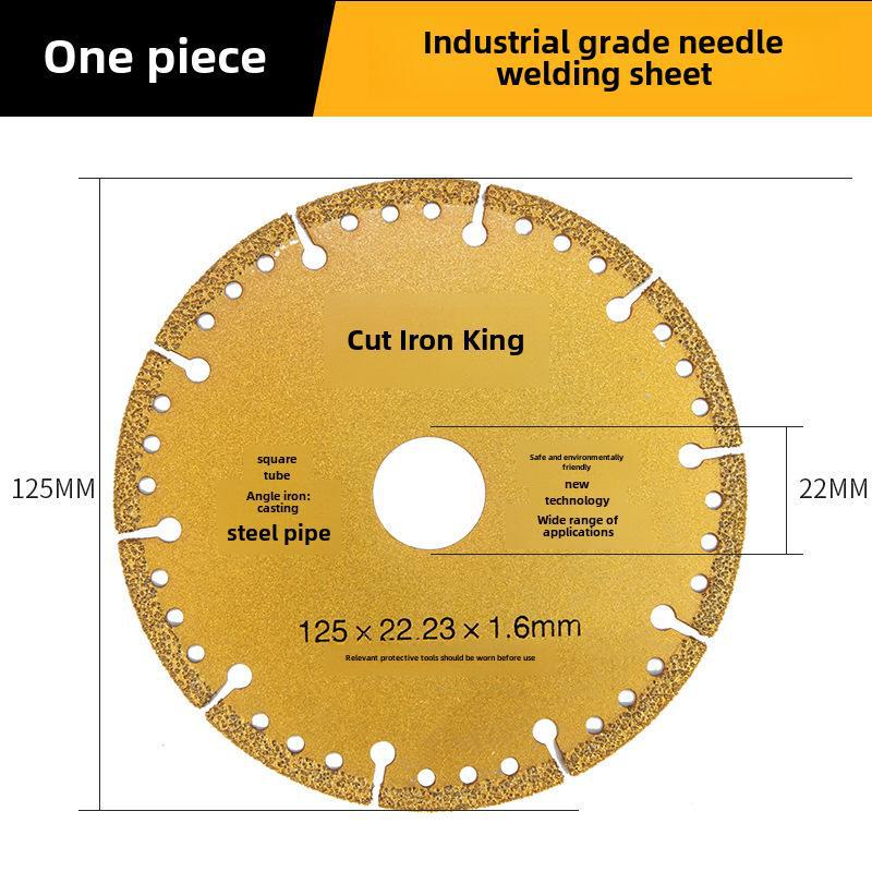 Паяный алмазный чугунный режущий диск для угловой шлифовальной машины