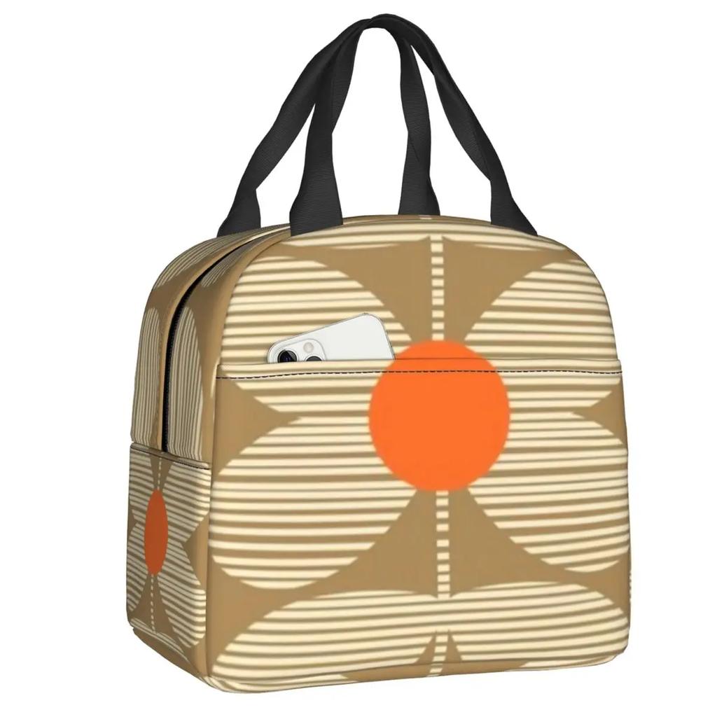 Orla Kiely Bubble Flowers Изолированная Сумка Для Обеда Для Женщин Герметичная Скандинавская Термосумка-холодильник Для Обеда Пляж Кемпинг Путешествия