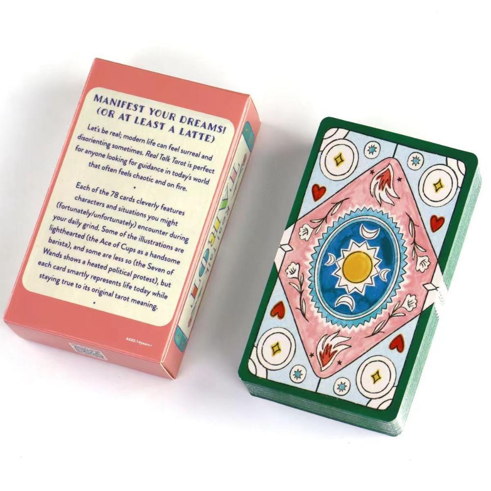 Карты Таро Real Talk 10,3*6 см, современные иллюстрации, вдохновленные современной жизнью, с характерными архетипами и сценами, 78 шт. карт