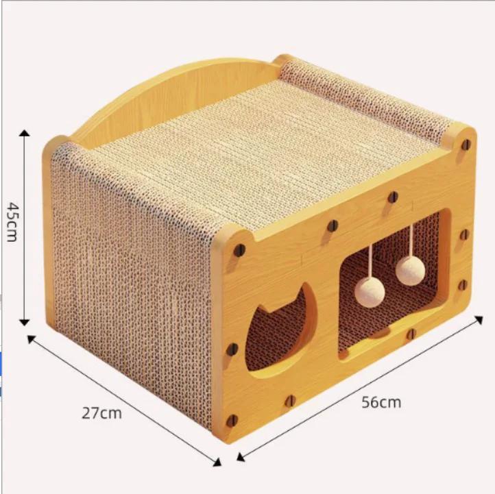 Новая доска для защиты от царапин и лежанка для кошек, интегрированная износостойкая и устойчивая к царапинам вертикальная игрушка-туннель, товары для животных