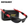 Royalhot Унисекс Поляризованные Черные Красные Спортивные Солнцезащитные Очки Винтажные Солнцезащитные Очки Ретро Очки Оттенки, UV400