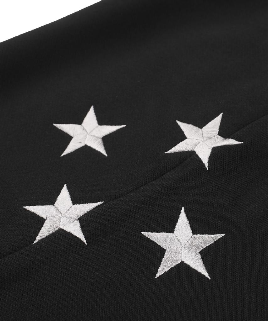 UNKNOWNCOMENORMAL Usa Star Flag Sweat Pants [Black]