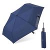 Мужской автоматический складной зонт Ogawa 2025, Легкий, Сверхводоотталкивающий, 55 см, Защитная блокировка, Чехол для удобного хранения, Темно-синий