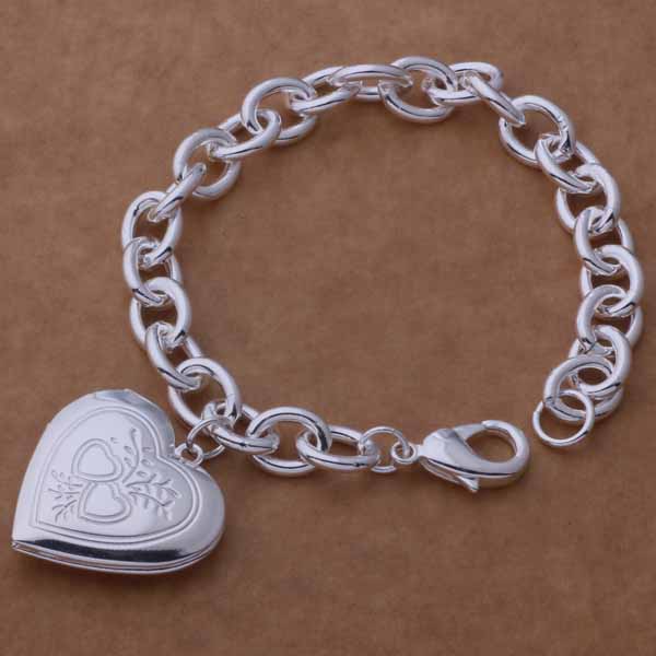 925 Silver Bracelet Heart High Quality Romance Chain For Woman Men Fashion Engagement Party Wedding Jewelry Gift