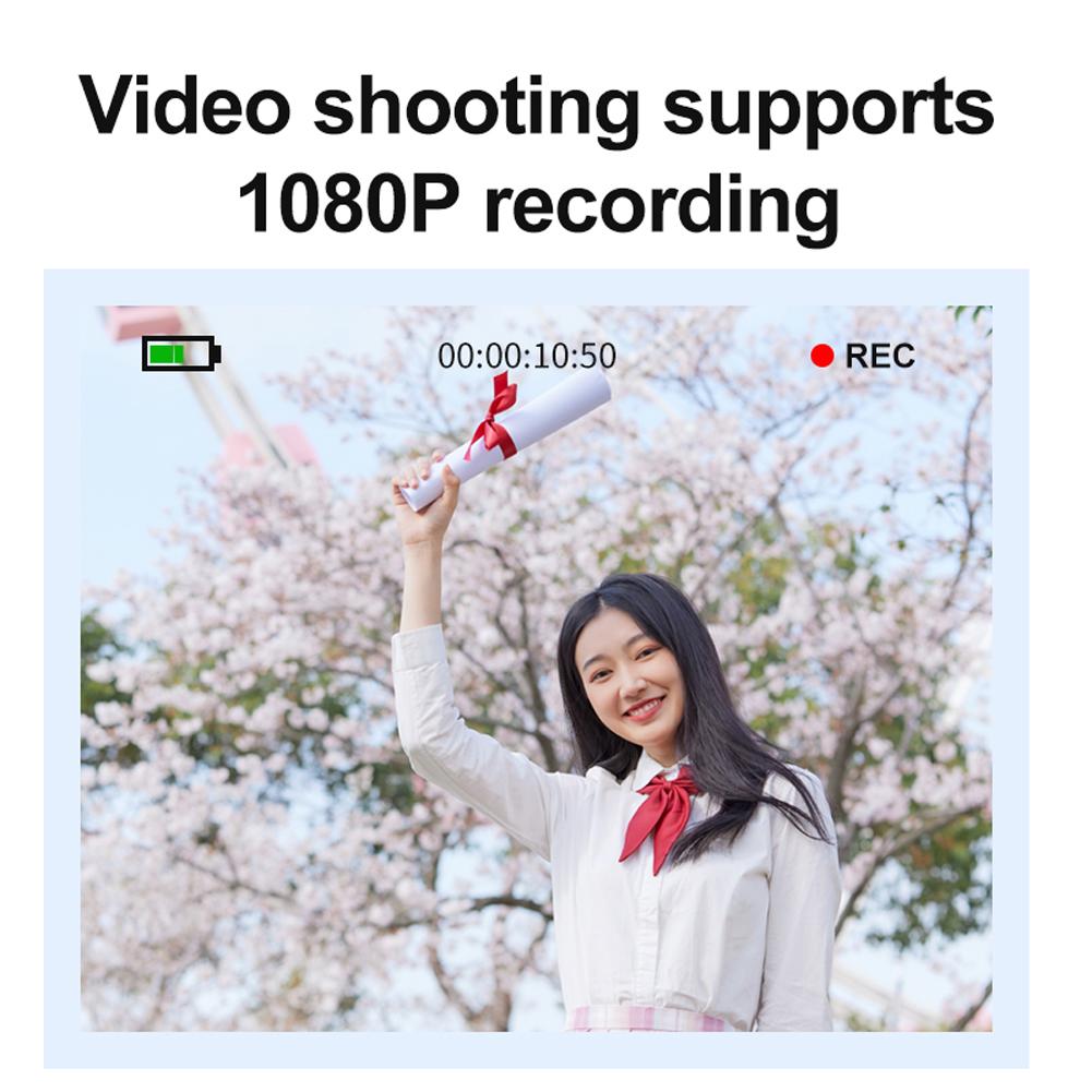 Цифровая камера 4K для фото- и видеосъемки Камеры 96 МП 2,4'' Автофокус Vlogging Компактная камера для начинающих