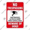 Putuo Decor No Trespassing Tin Signs Warning Plaque Metal Video Surveillance Wall Art Poster Plate Yard Iron Painting Stickers