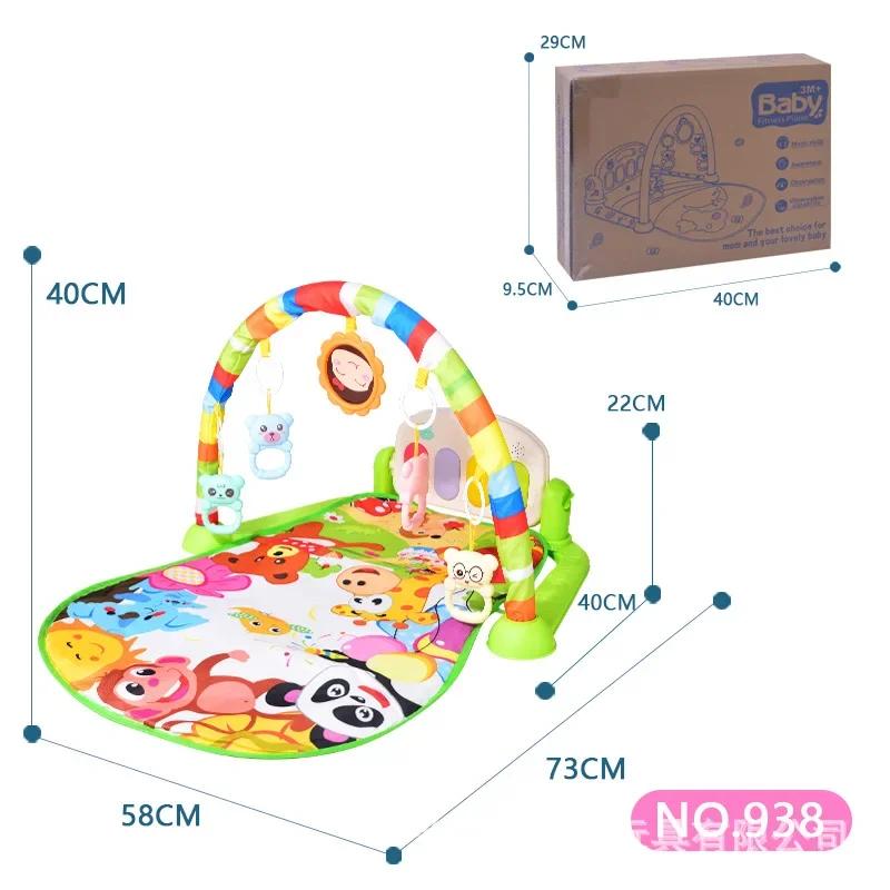 Новые популярные детские игрушки музыкальное педальное пианино для детей от 0 до 1 года пианино для новорожденных игровой коврик подарок на Хэллоуин, Рождество Товары для матери и ребенка