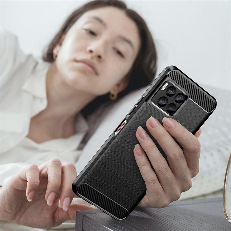 Чехол из ТПУ с текстурой углеродного волокна для T-Mobile Revvl 7 Pro 6x 5G Revvl 6 T Phone Pro 5G Противоударный Защитный Бизнес Полная Защита Чехол